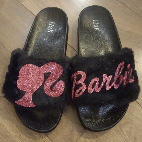 Barbie fur slippers - Picture 3 of 3
